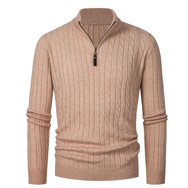 Funki Findz | Sweaters | Men's Slim Mock Neck Knitted Pullovers