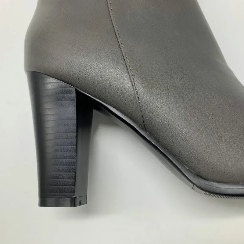 Funki Findz | Boots | Women's High Block Heeled Pull On Boots