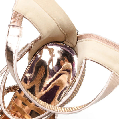 Funki Findz | Shoes | Women's Mid-calf Bling Gladiator Sandals