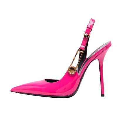 Funki Findz | Shoes | Women's Metallic Beaded High Slingbacks