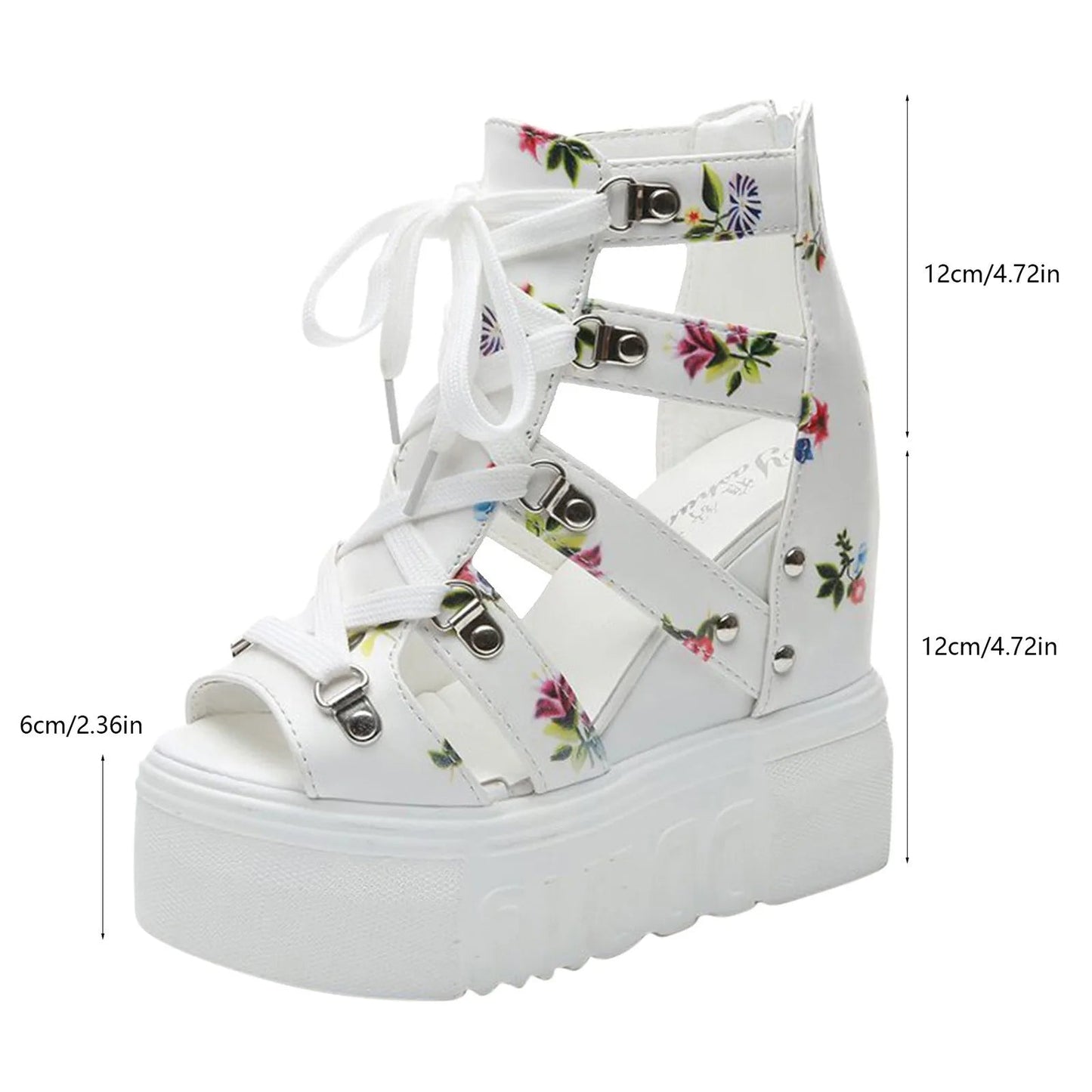 Funki Findz | Shoes | Women's Strappy Platform Wedge Shoes