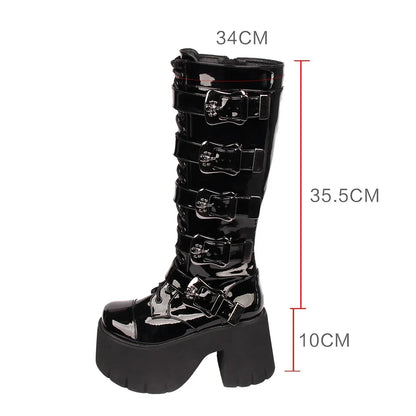 Funki Findz | Boots | Women's Harajuku Wide Buckle Boots