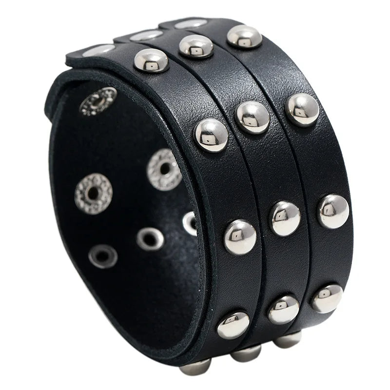 Funki Findz | Bracelets | Unisex Wide Cuff Goth Bracelet