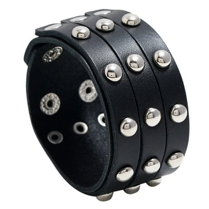 Funki Findz | Bracelets | Unisex Wide Cuff Goth Bracelet