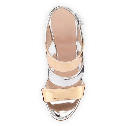 Funki Findz | Shoes | Women's Luxury Metallic Strappy Sandals