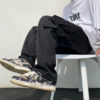 Funki Findz | Pants | Men's Loose Fit Long White Cargo Pants