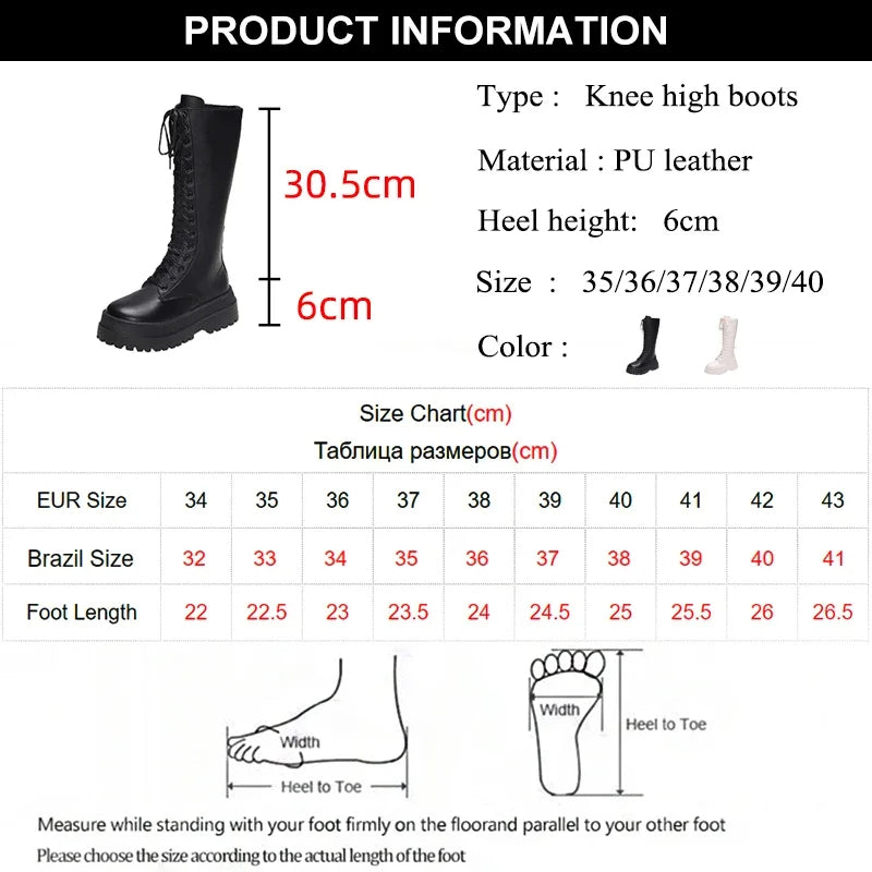 Funki Findz | Boots | Women's Lace Up Chunky Gothic Boots
