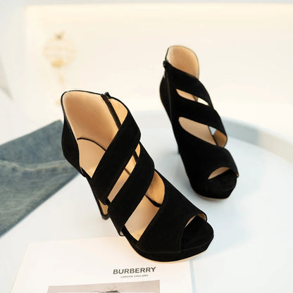 Funki Findz | Shoes | Women's Platform Peep Toe Roman Sandal