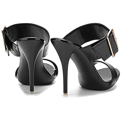 Funki Findz | Shoes | Women's Big Buckle High Heel Slides