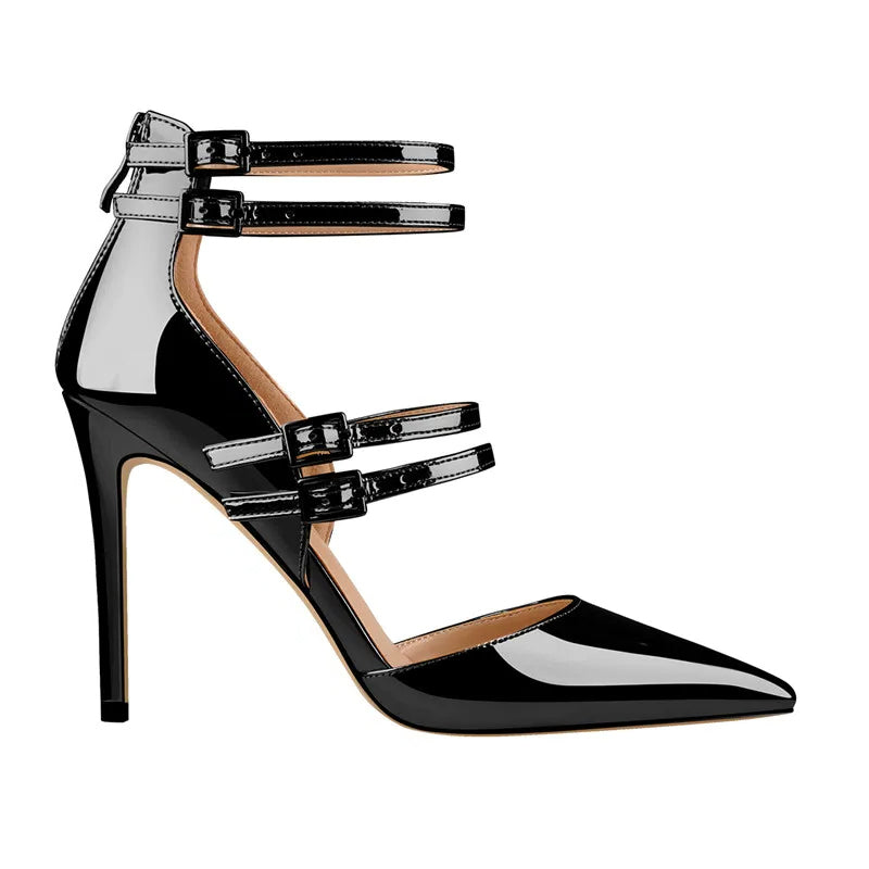 Funki Findz | Shoes | Women's Luxury 4 Strap Stiletto Sandals