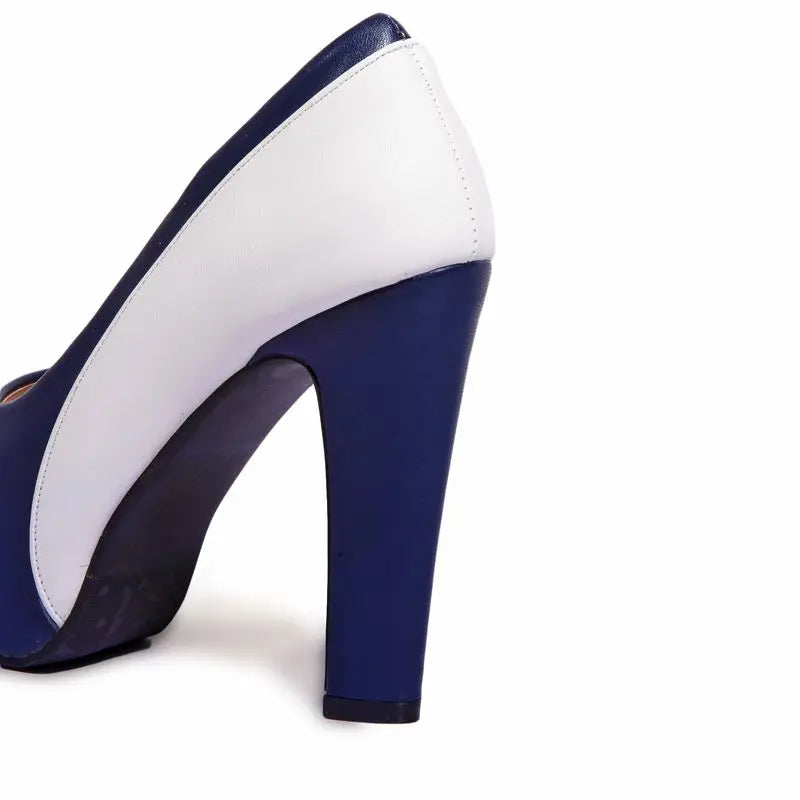 Funki Findz | Shoes | Women's Formal 2 Toned Block Heel Shoes
