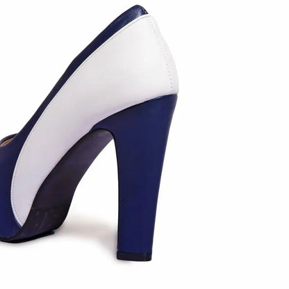 Funki Findz | Shoes | Women's Formal 2 Toned Block Heel Shoes