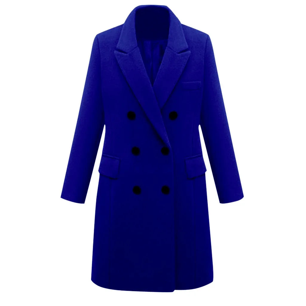 Funki Findz | Jackets | Women's Long Slim Wool Blend Coat