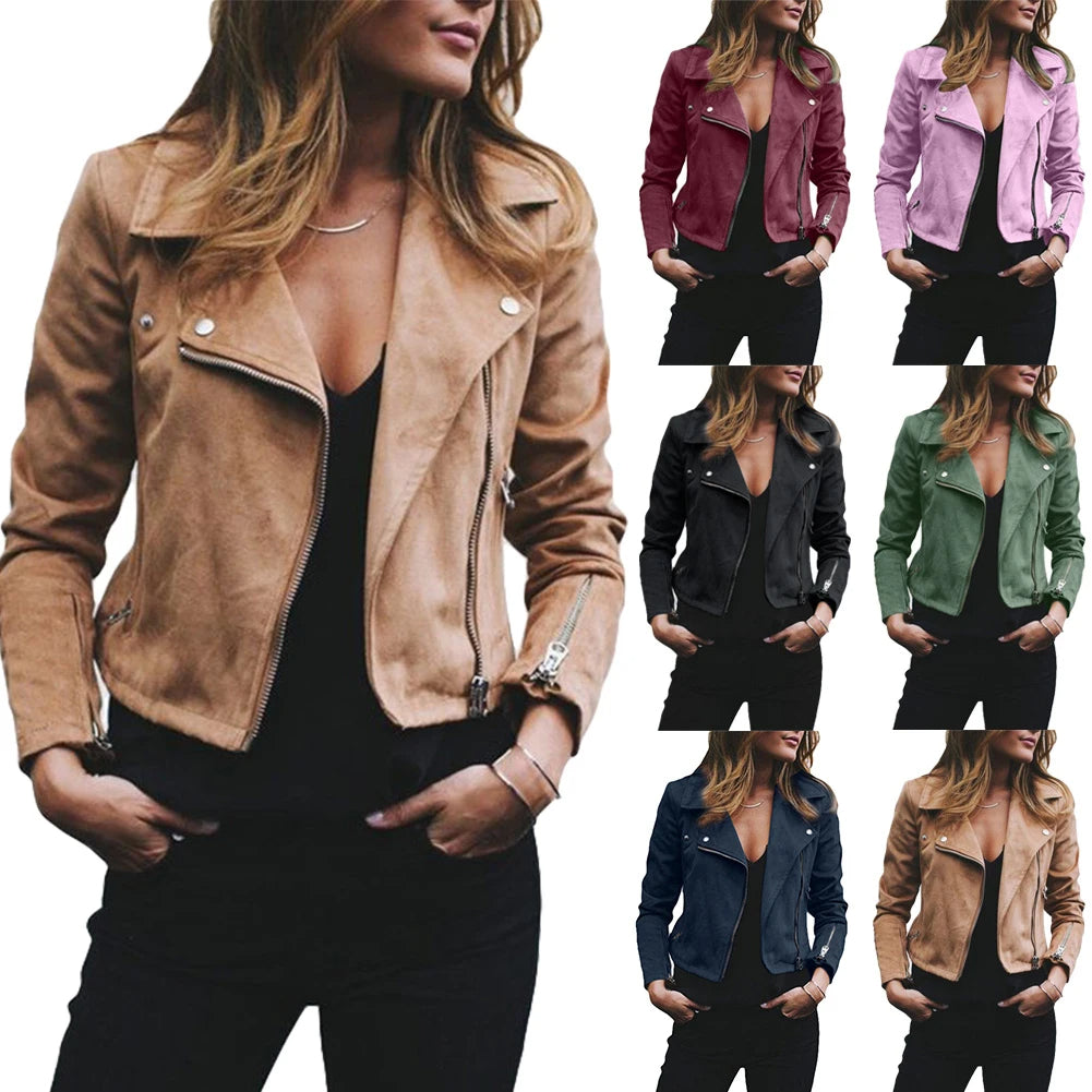 Funki Findz | Jackets | Women's Diagonal Zipper Short Jacket