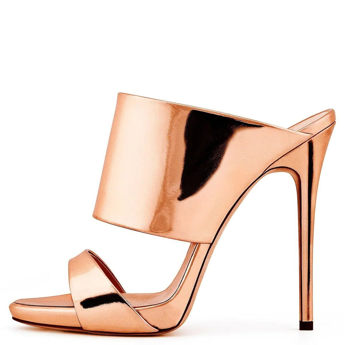 Funki Findz | Shoes | Women's Stylish Metallic High Heel Slides