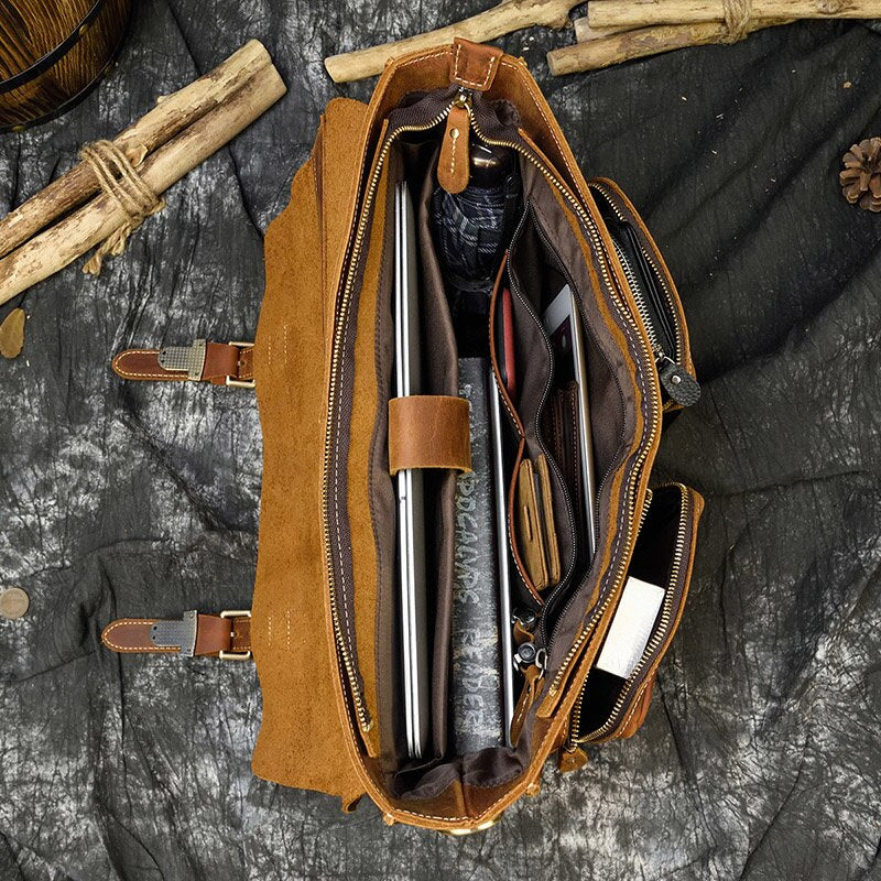 Funki Findz | Bags | Messenger Bags | Men's Leather Laptop Bag