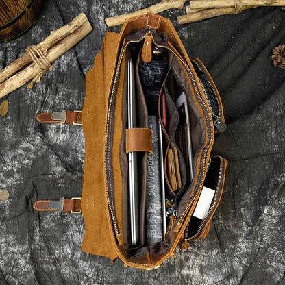 Funki Findz | Bags | Messenger Bags | Men's Leather Laptop Bag
