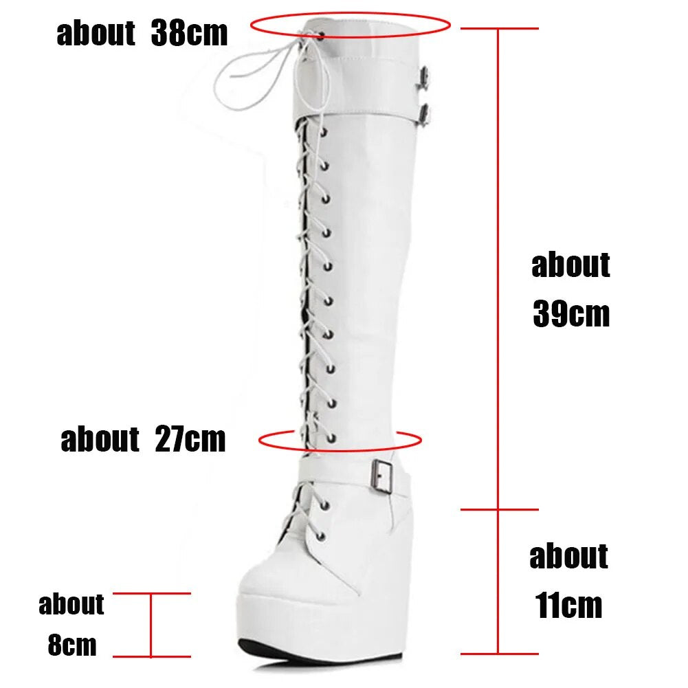 Funki Findz | Boots | Women's High Luxury Gothic Platform Boots