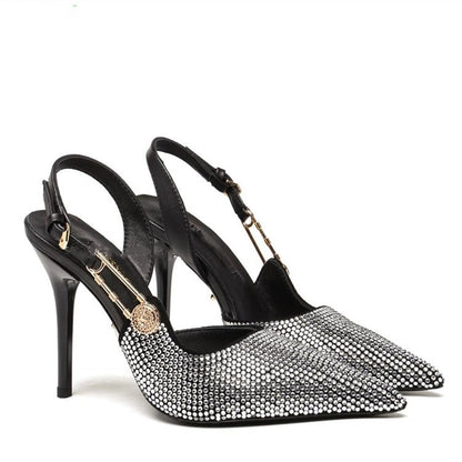 Funki Findz | Shoes | Women's Metallic Beaded High Slingbacks