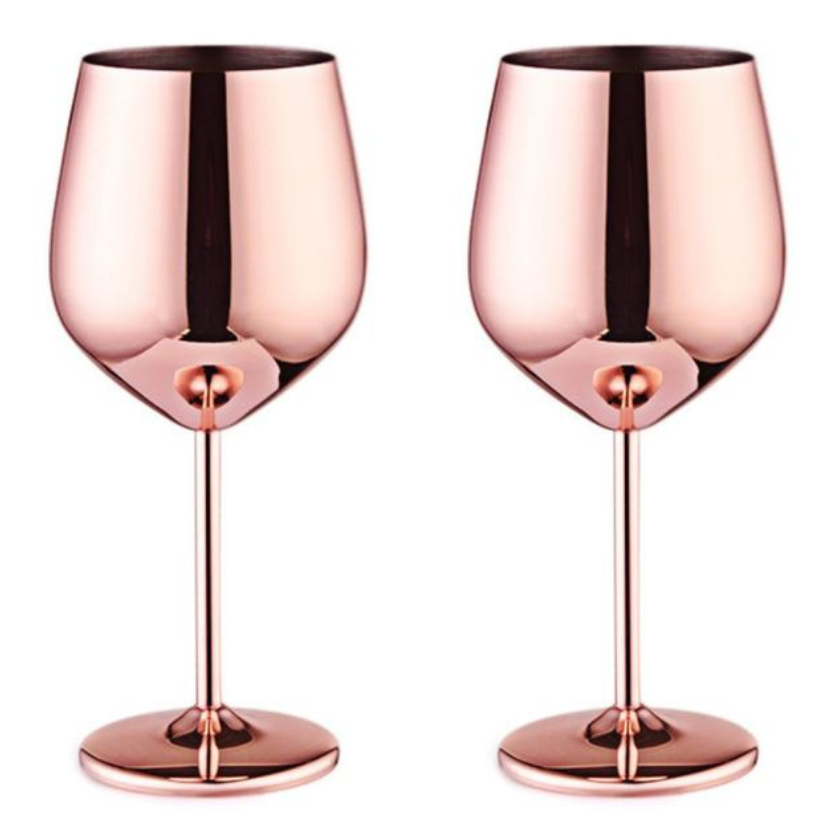 Funki Findz | Glasses | Stainless Steel Champagne Flutes 2 Pcs