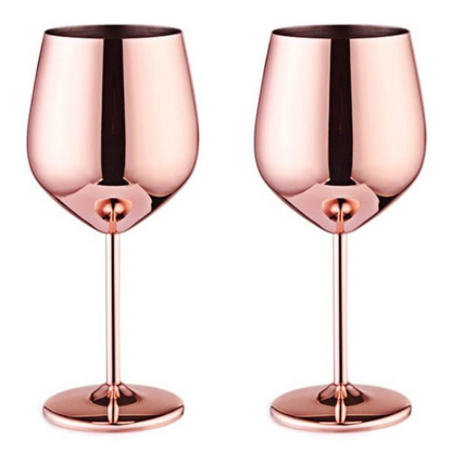Funki Findz | Glasses | Stainless Steel Champagne Flutes 2 Pcs