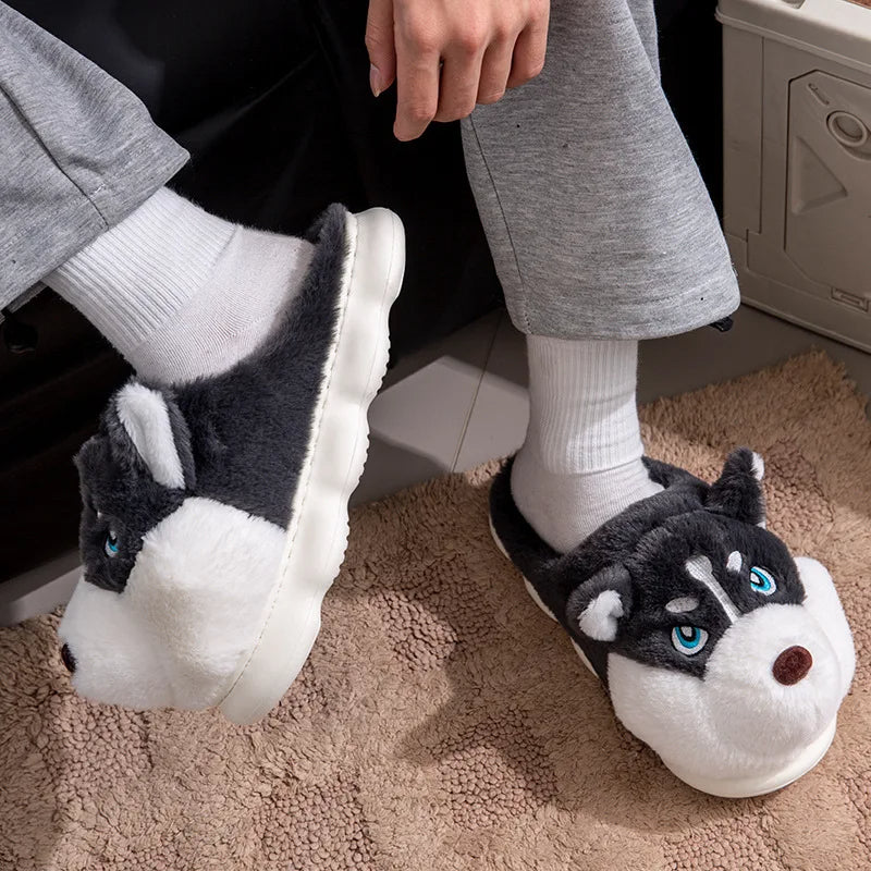 Funki Findz | Shoes | Women's Cute Alaskan Dog Warm Slippers