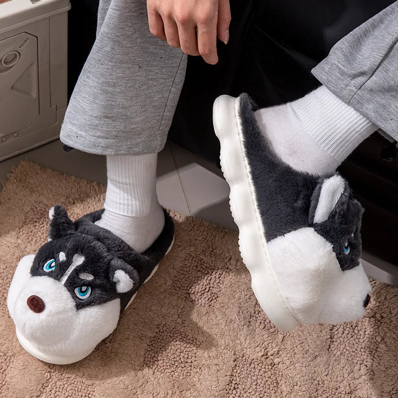 Funki Findz | Shoes | Women's Cute Alaskan Dog Warm Slippers