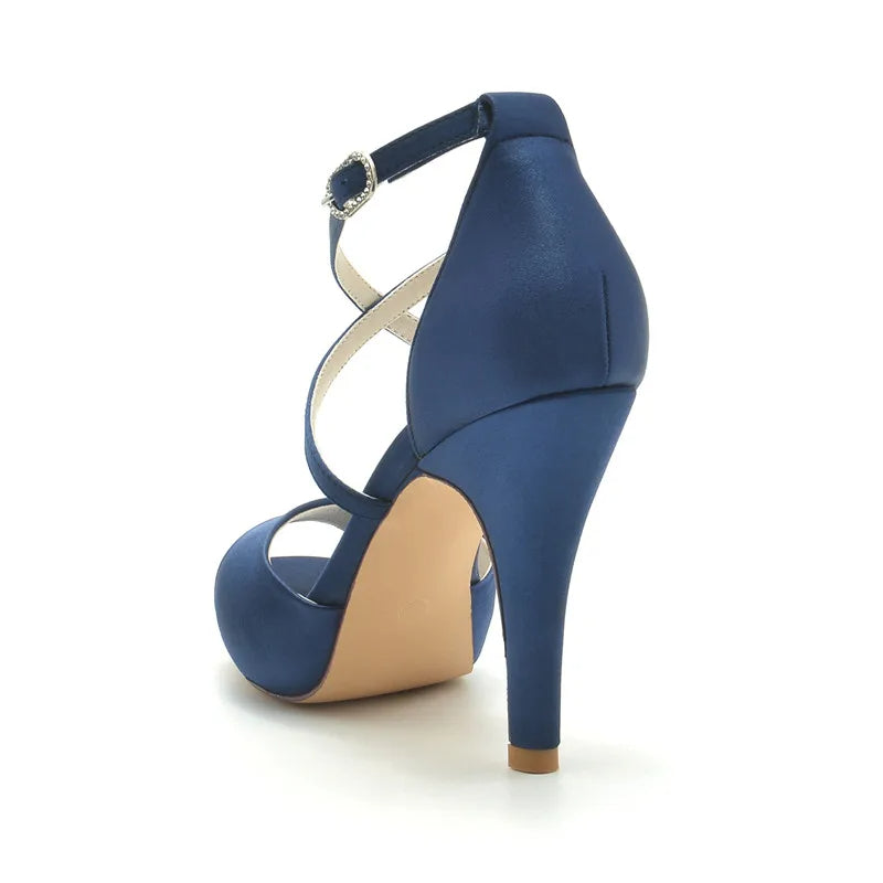 Funki Findz | Shoes | Women's Open Toe Cross Strap Stilettos