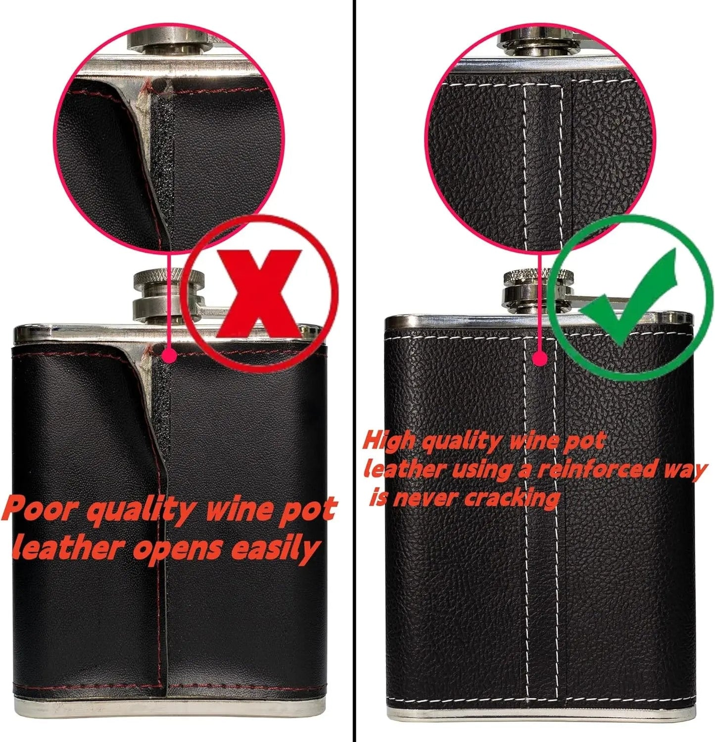 Funki Findz | Hip Flasks | Hip Flask Cups Canister Set 8oz 7 Pcs