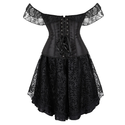 Funki Findz | Dresses | Women's Gothic Punk Corset Dress Set