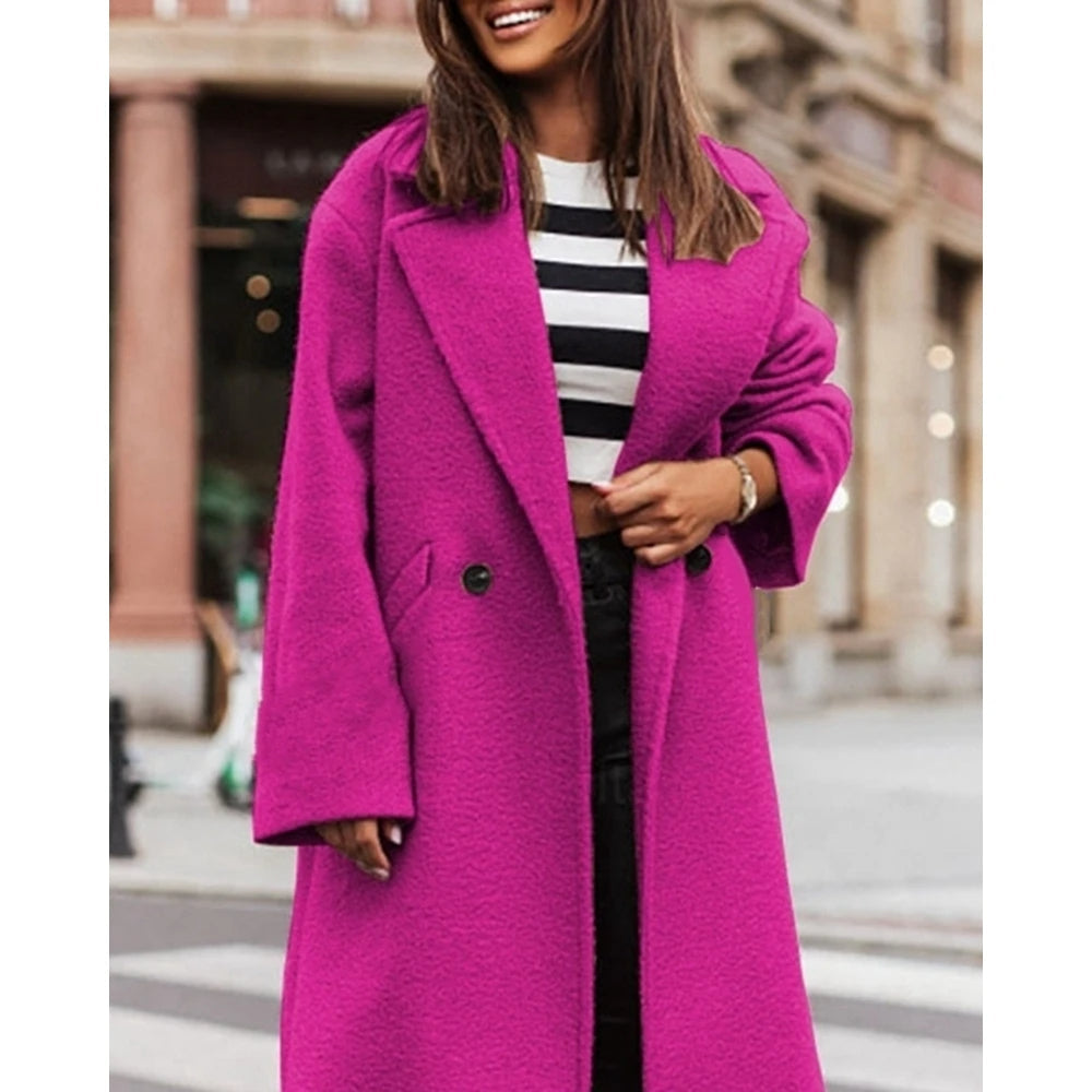 Funki Findz | Jackets | Women's Long Single Buttoned Overcoat
