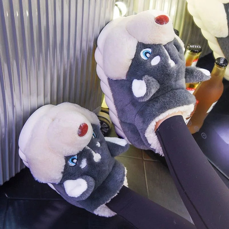 Funki Findz | Shoes | Women's Cute Alaskan Dog Warm Slippers