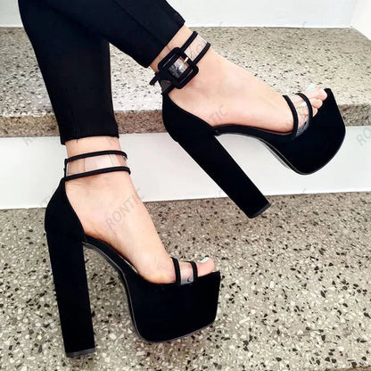 Funki Findz | Shoes | Women's Block Heel High Platform Sandals