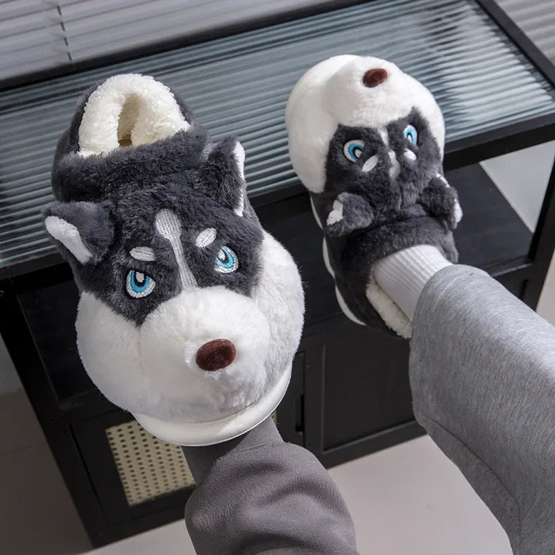 Funki Findz | Shoes | Women's Cute Alaskan Dog Warm Slippers