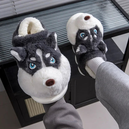 Funki Findz | Shoes | Women's Cute Alaskan Dog Warm Slippers