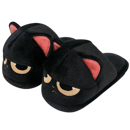 Funki Findz | Shoes | Women's Black Cat Winter Soft Slippers
