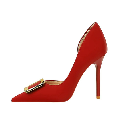 Funki Findz | Shoes | Women's Square Buckle Cut Out Pumps