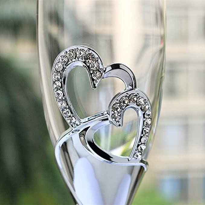 Funki Findz | Glasses | Wedding Champagne Flutes 2 Pcs Set