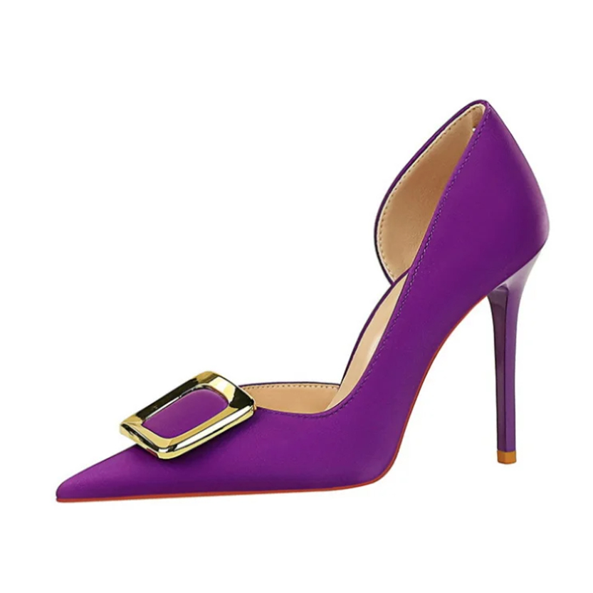 Funki Findz | Shoes | Women's Square Buckle Cut Out Pumps