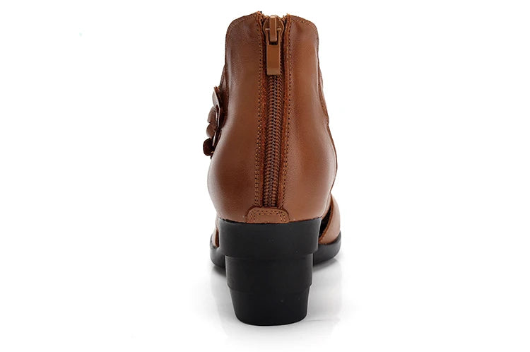 Funki Findz | Shoes | Women's Gothic Leather Low Heel Wedges