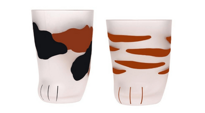 Funki Findz | Glasses | Cute Cat Paw Glass Coffee Cup Sets
