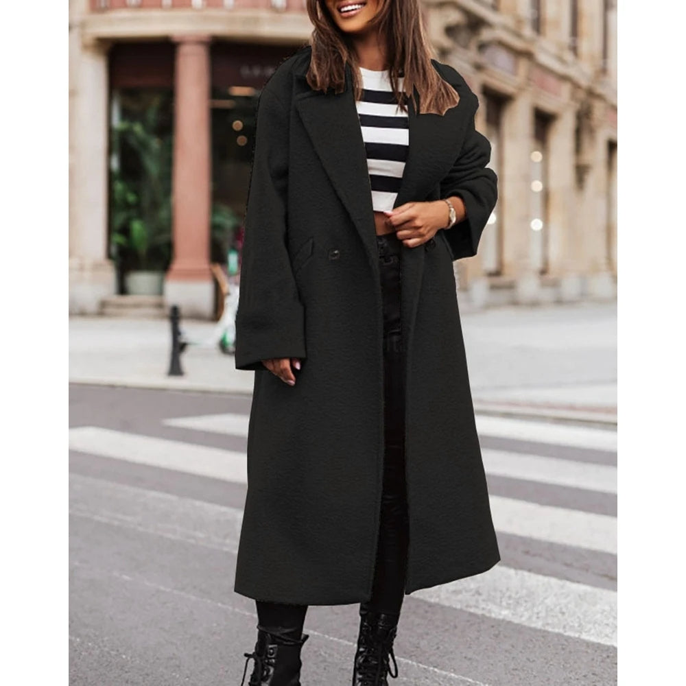 Funki Findz | Jackets | Women's Long Single Buttoned Overcoat