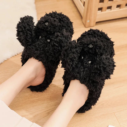Funki Findz | Shoes | Women's Fluffy Warm Cartoon Dog Slippers