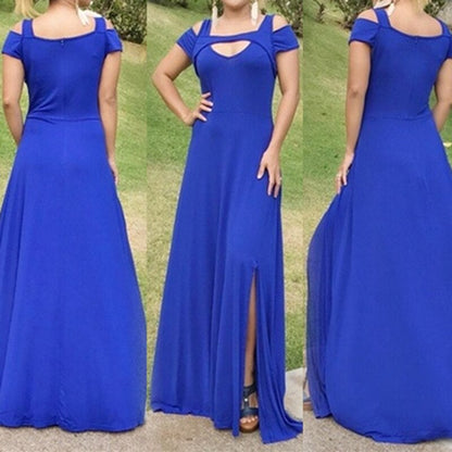 Funki Findz | Dresses | Women's Off Shoulder Long Slim Dress