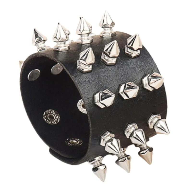 Funki Findz | Bracelets | Unisex Wide Cuff Goth Bracelet