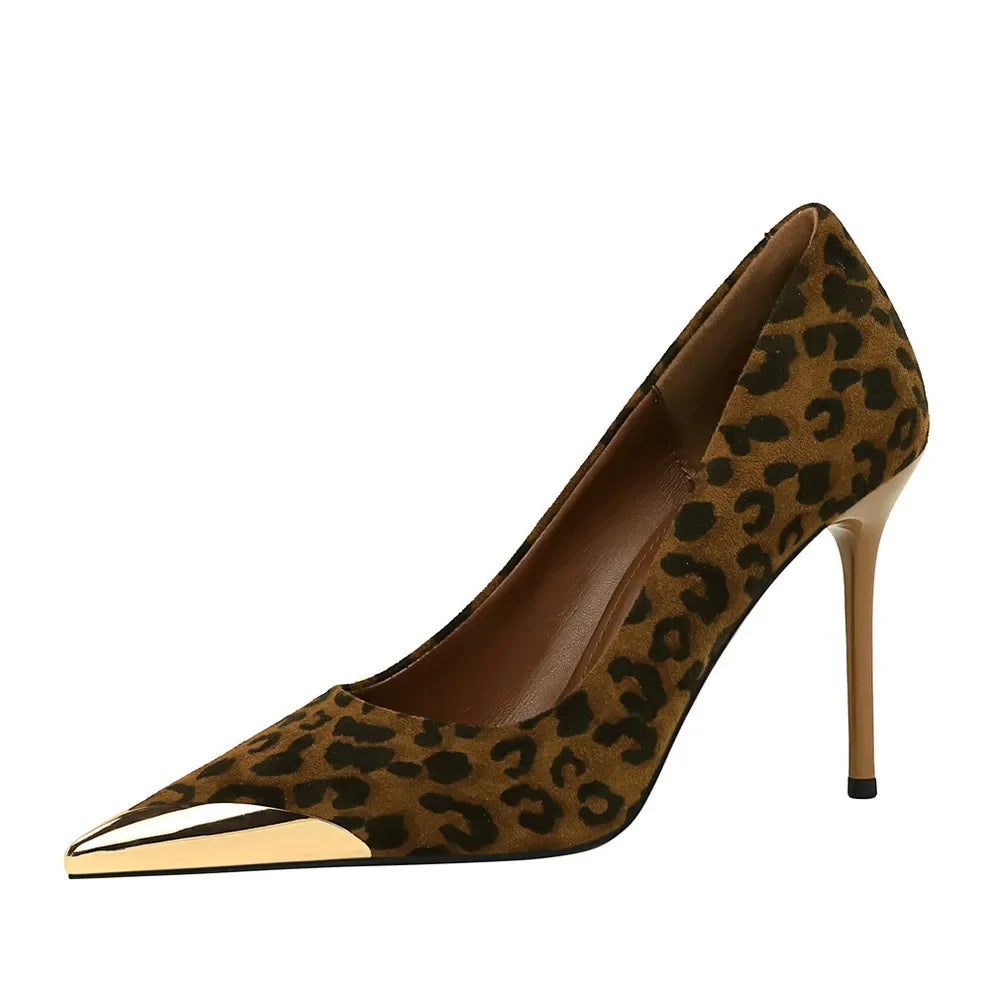 Funki Findz | Shoes | Women's Leopard Print Stilettos Metal Heel