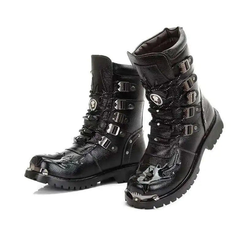 Funki Findz | Boots | Men's Genuine Leather Motorcycle Boots