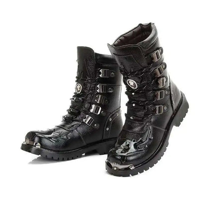 Funki Findz | Boots | Men's Genuine Leather Motorcycle Boots