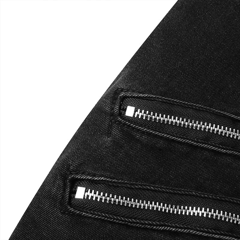 Funki Findz | Pants | Men's Punk Skinny Denim Buckle Jeans