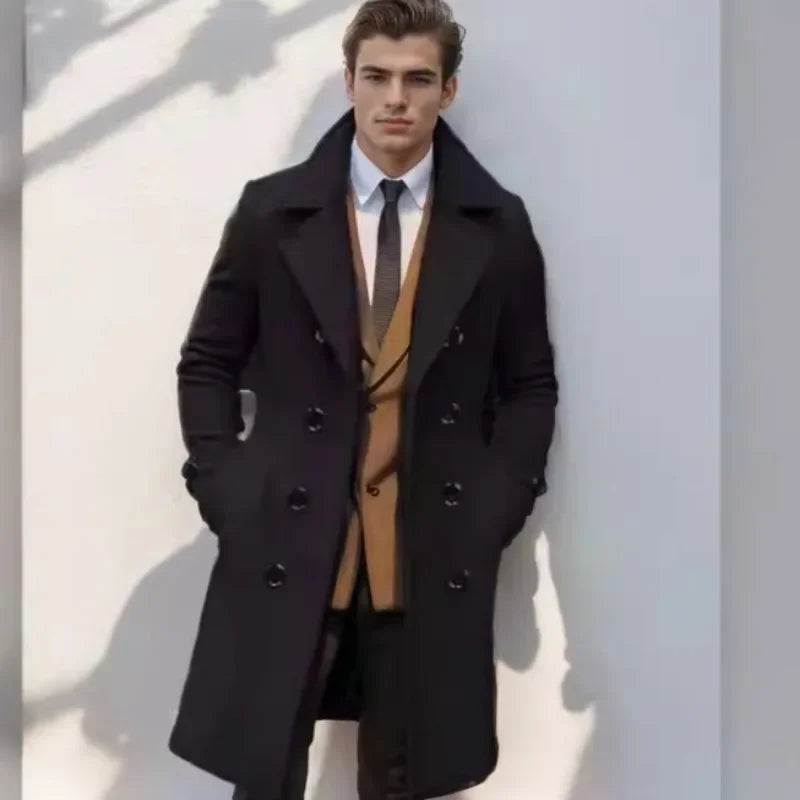 Funki Findz | Jackets | Men's Large Button Business Overcoat